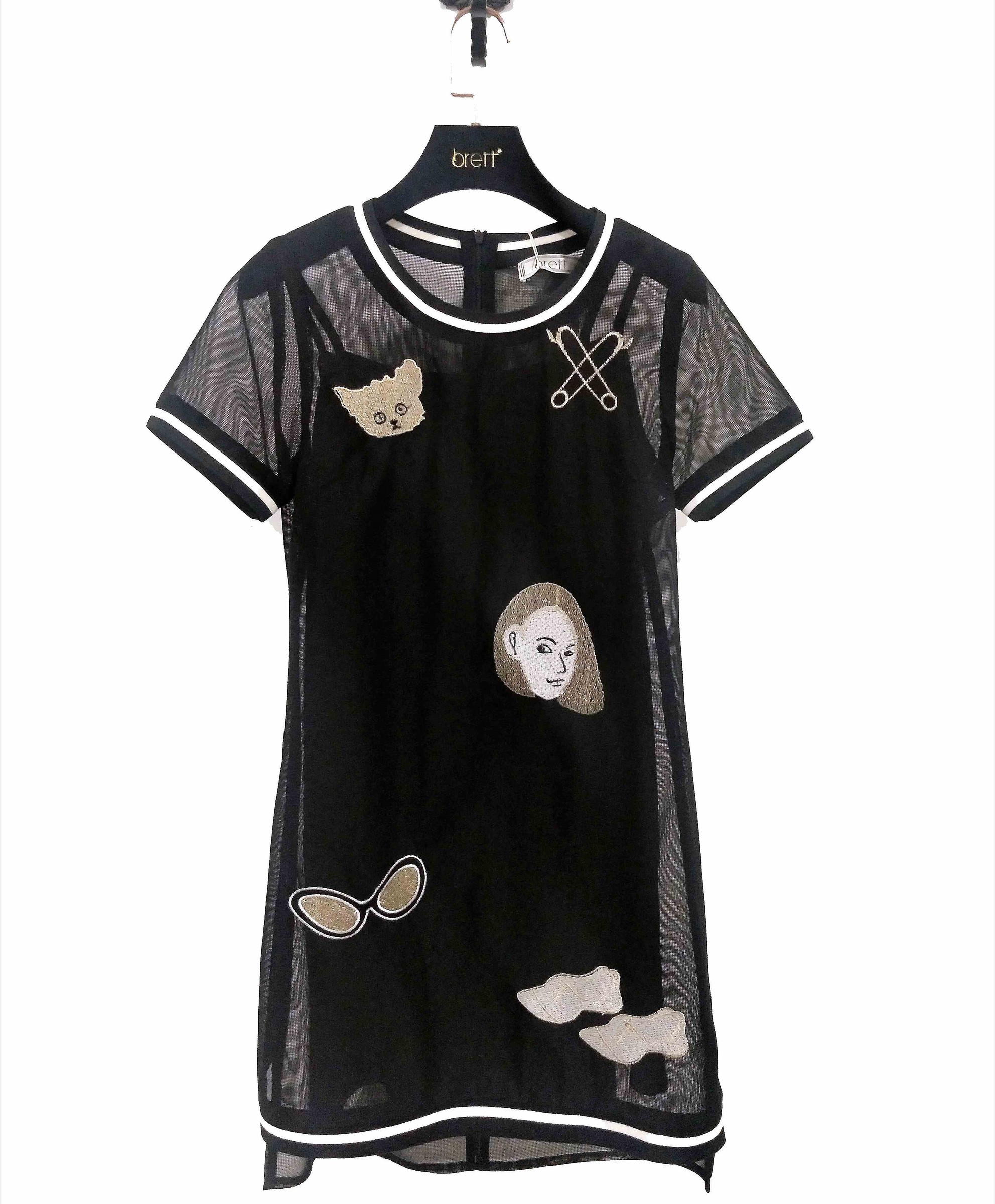 Design pattern applique dresses black with long shirt dress short sleeves for embroidered black mesh dress (6).jpg