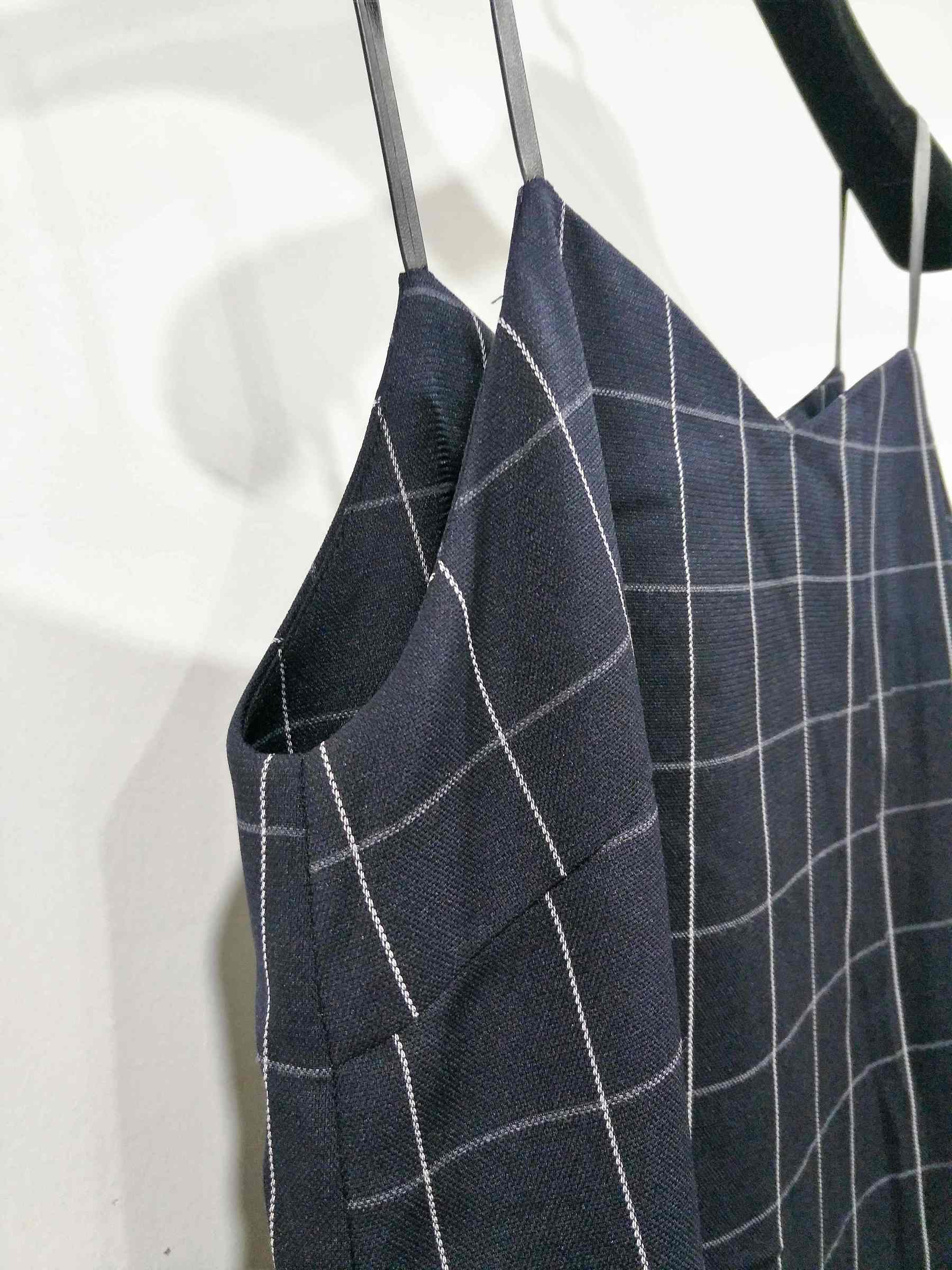 Strappy Dress Blue Check with Spaghetti Strap Dress design for Casual Plaid Dress (7).jpg