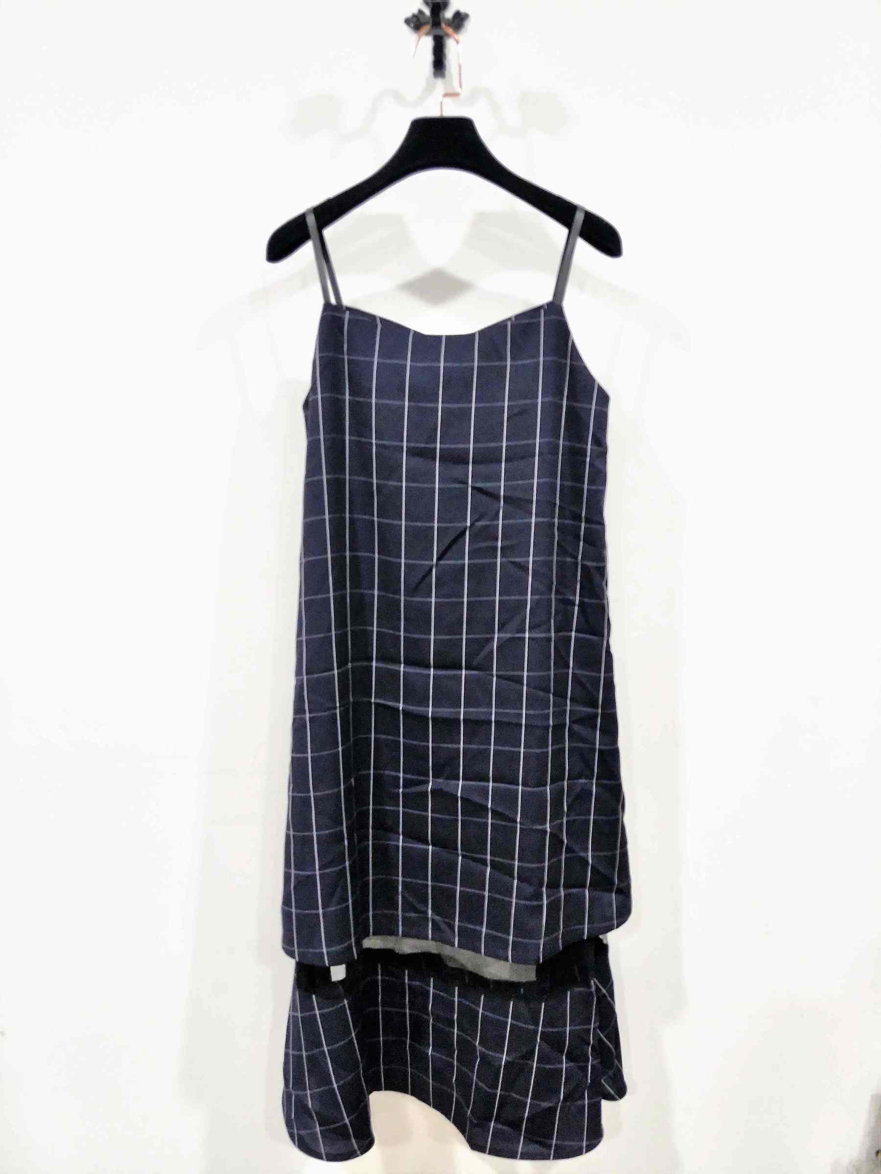 Strappy Dress Blue Check with Spaghetti Strap Dress design for Casual Plaid Dress (7).jpg