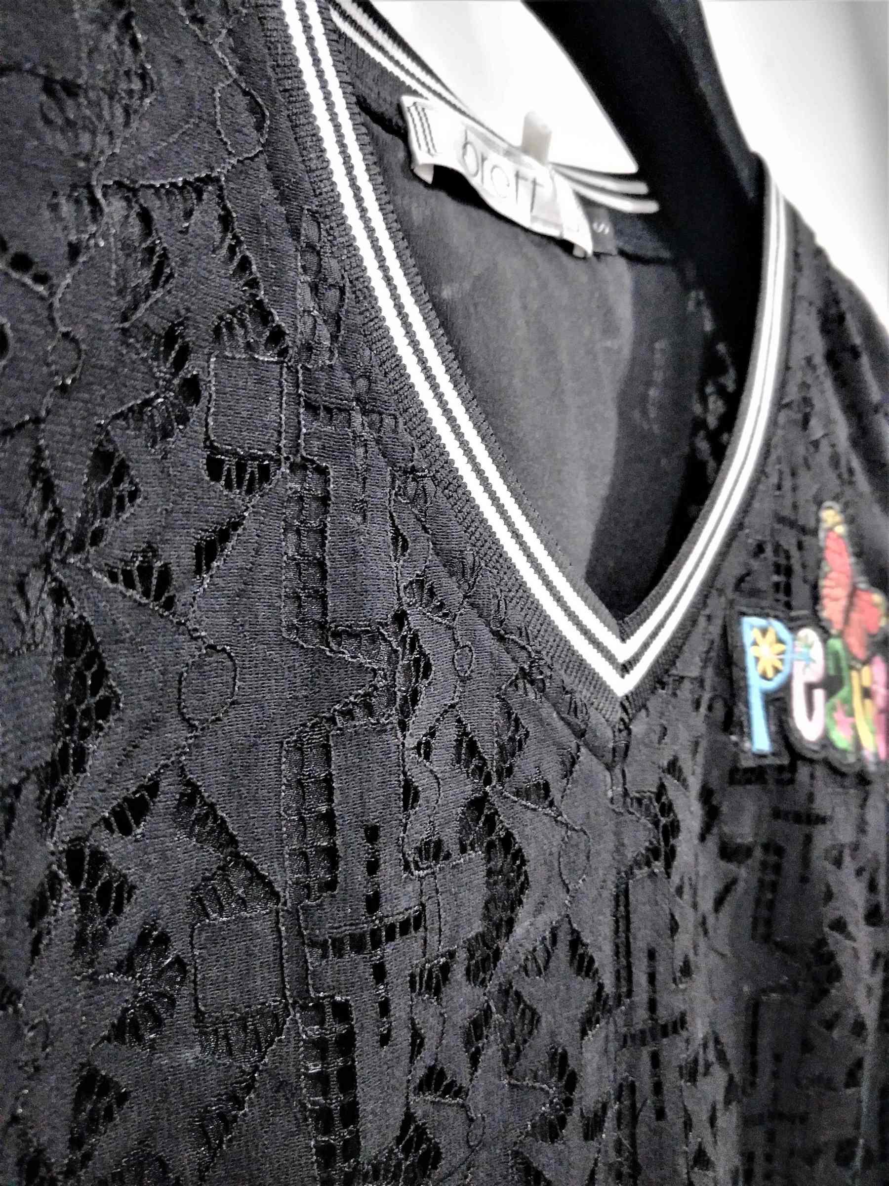 Applique casual dress ladies woman with Lace applique dress latest design for black lace casual dress (8).jpg