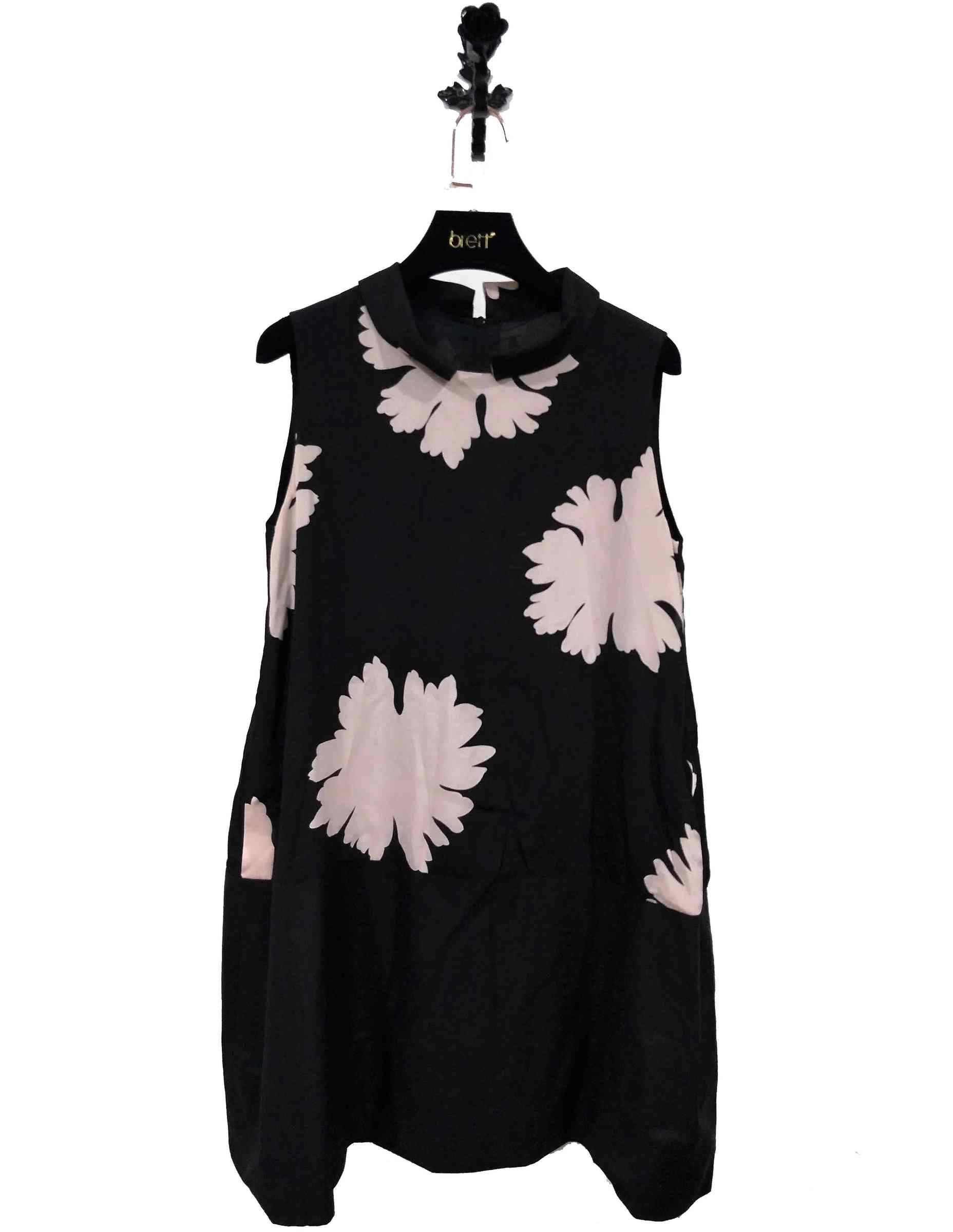 Flower print dress ladies design with women casual one piece dress in floral prin for Black print dress (8).jpg