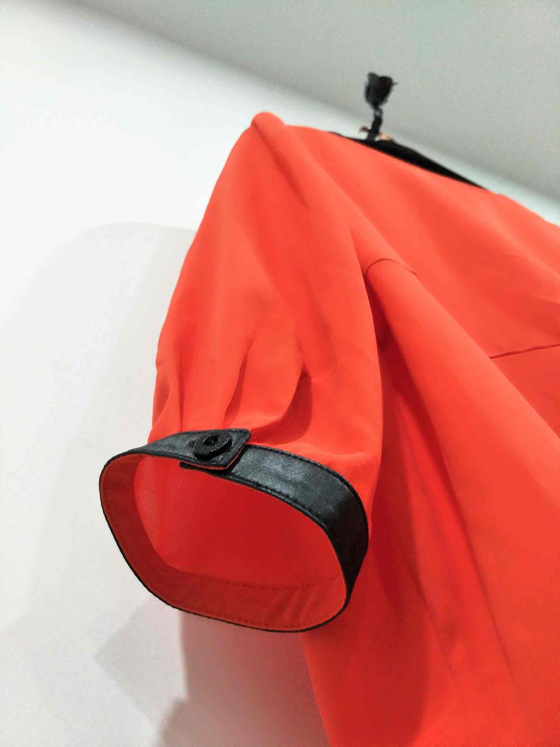 Latest ladies orange tops long sleeve with elastic hem tops for wholesale tunic tops and black leather (8).jpg