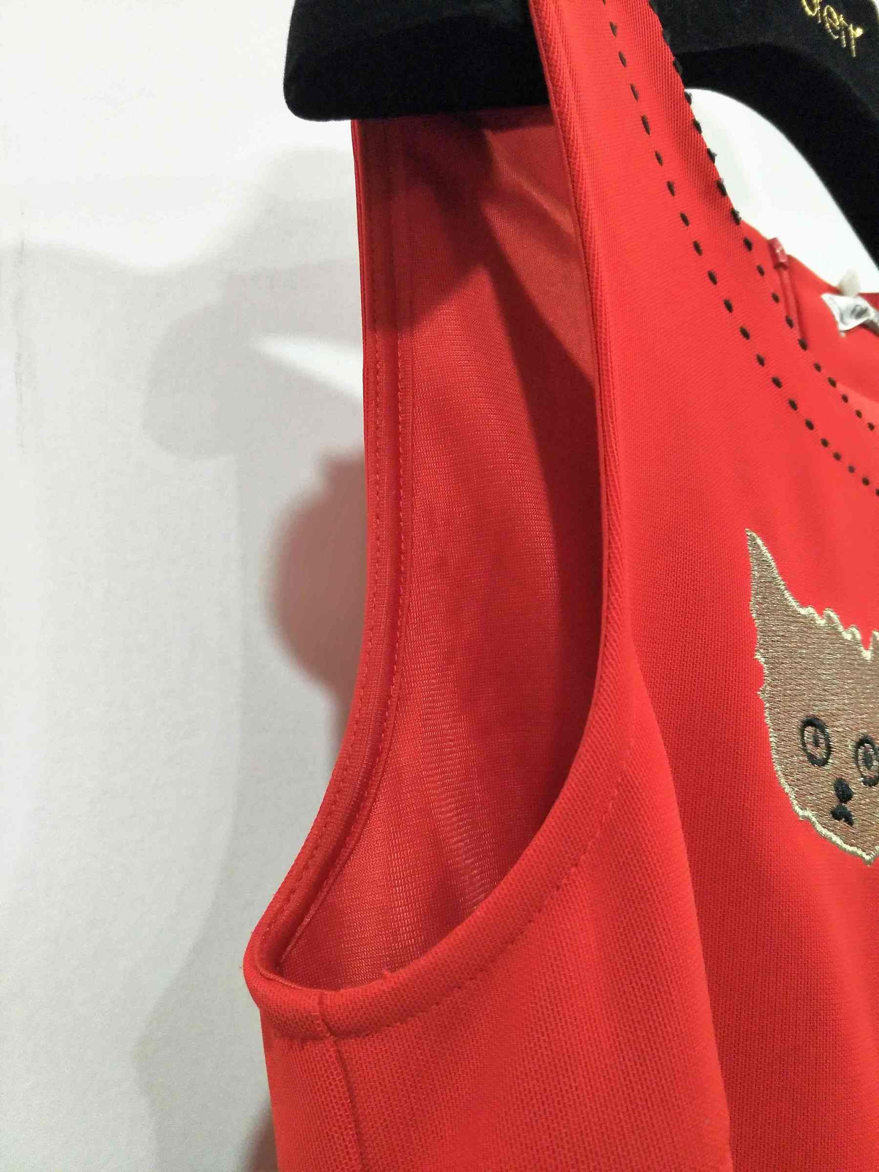 Fashion casual red appliqued dress ladies with Red Embroidered dress for Winter Sleeveless dress (7).jpg