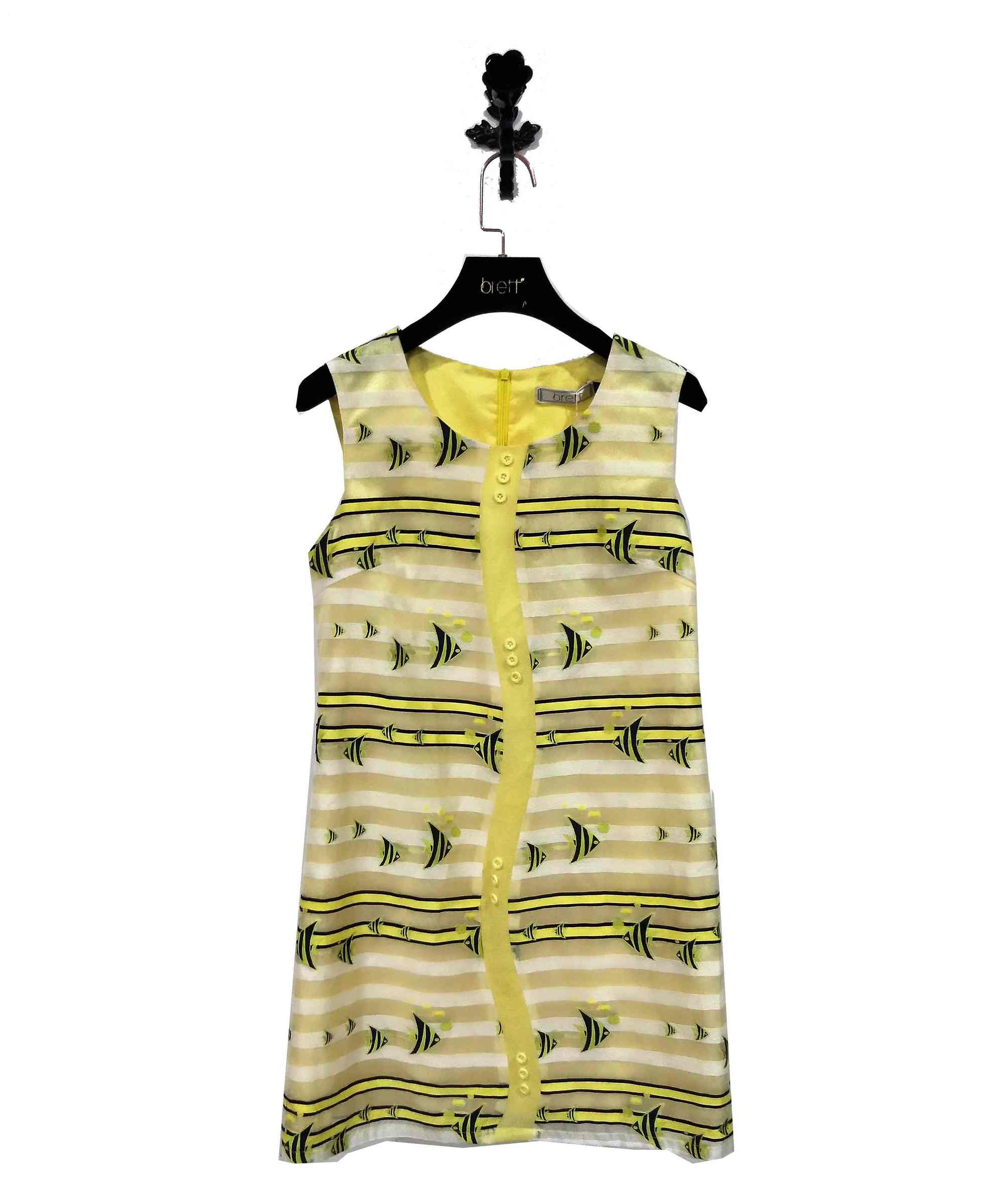 Dress women casual transparent dress with fashion yellow dress for brand pretty women dress (7).jpg