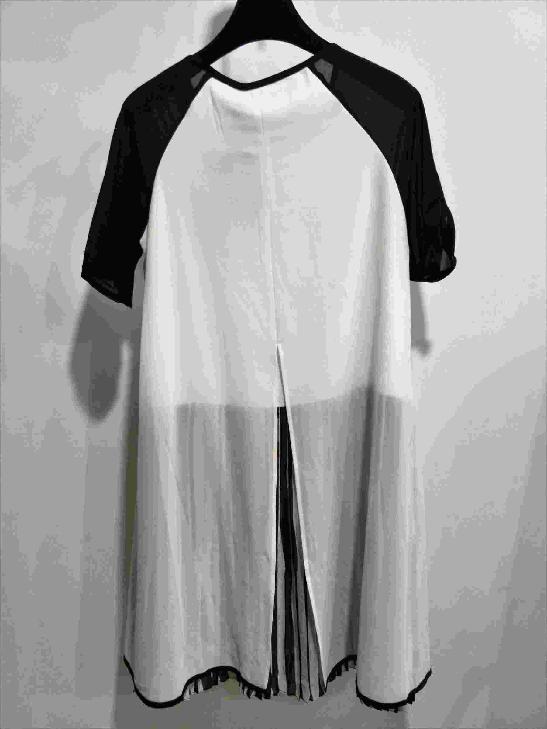 2017 Design Crepe Ladies Chiffon Dress Short Sleeve White Pleated Dress  Breathable Designer Casual Chiffon Dress.jpg