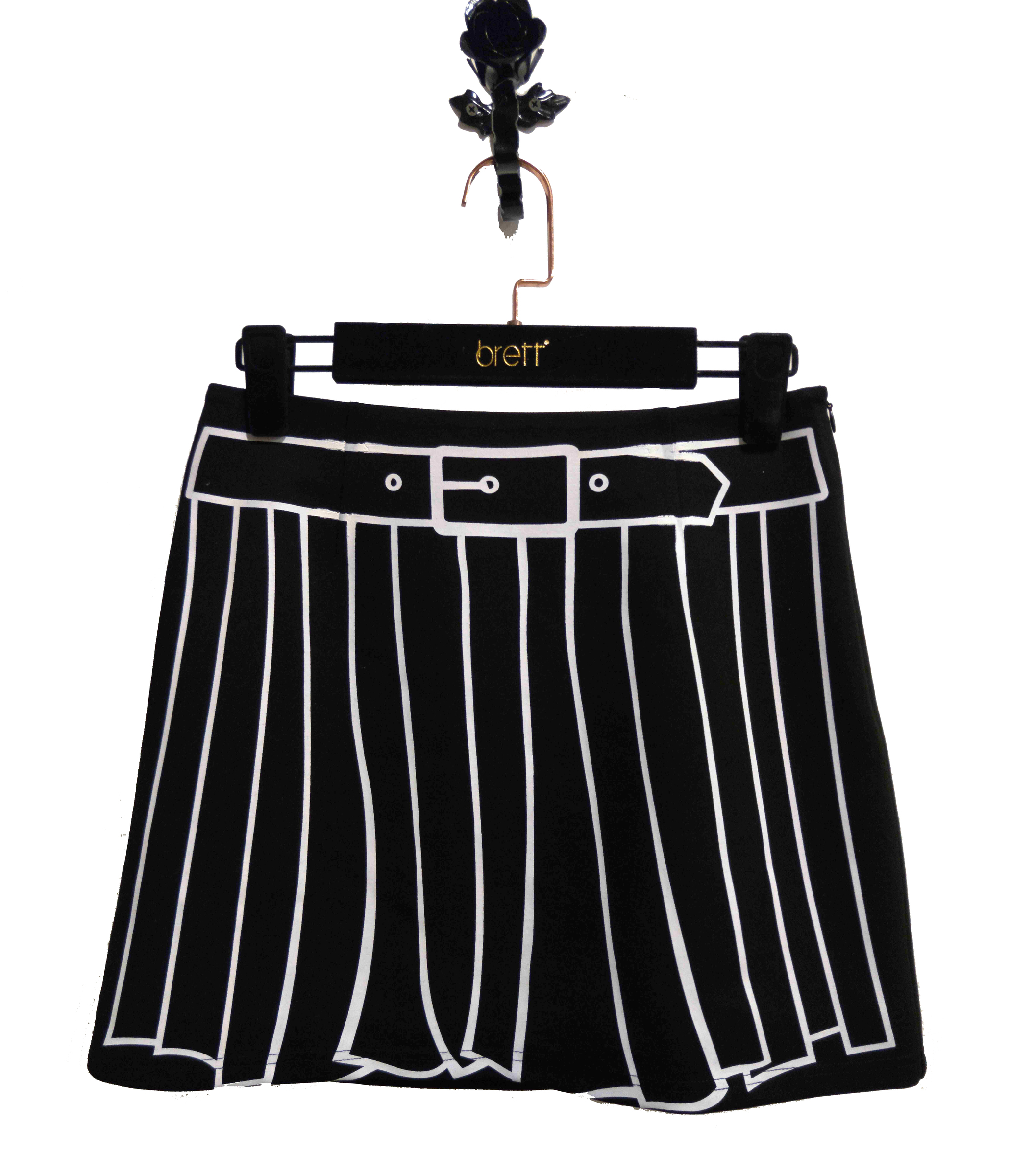 2017  Design Ladies Black Skirt Woman A Line Casual Mini Skirt Flexible Comfortable Printed Skirt.jpg