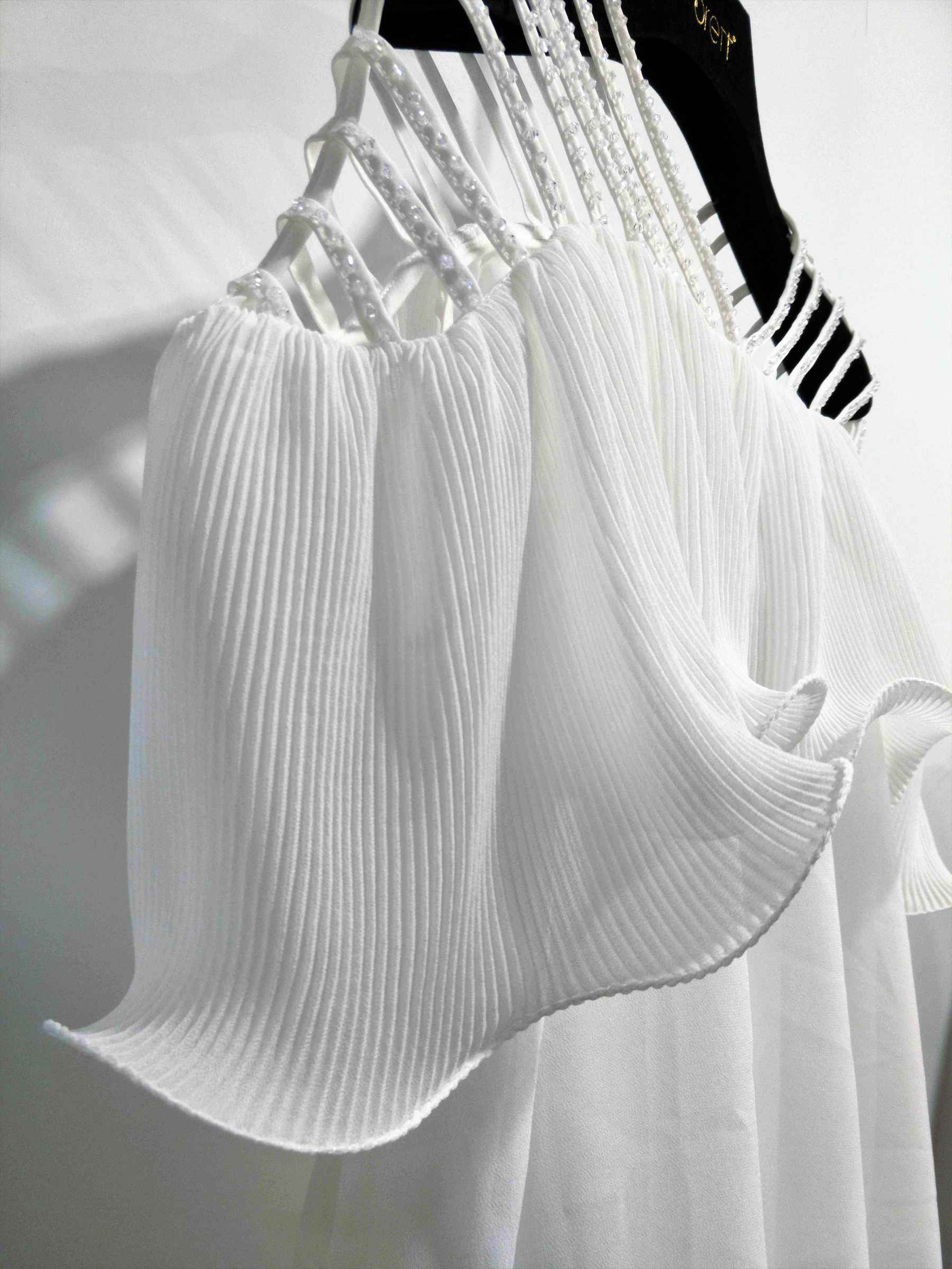 Latest Chiffon Top for Woman Ladies Casual White Frill Georgette Chiffon Top with Ladies Pleated Chiffon 2018 Spring Style (2) (Copy).jpg