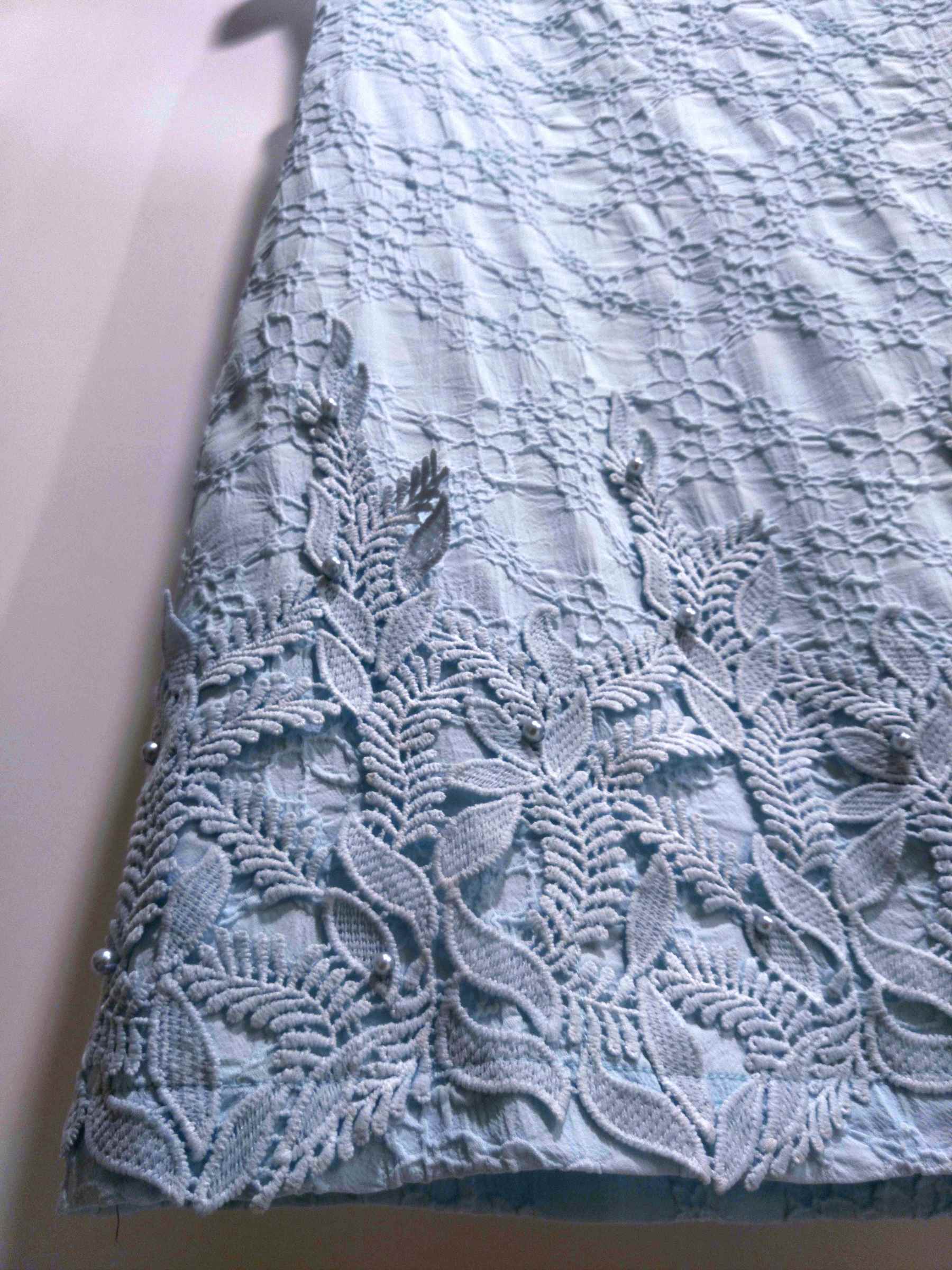 Woman Daily Casual Dress with Latest Nice Design Blue Jacquard Embroidered for Sleeveless Beautiful Ladies Casual Dress (2) (Copy).jpg