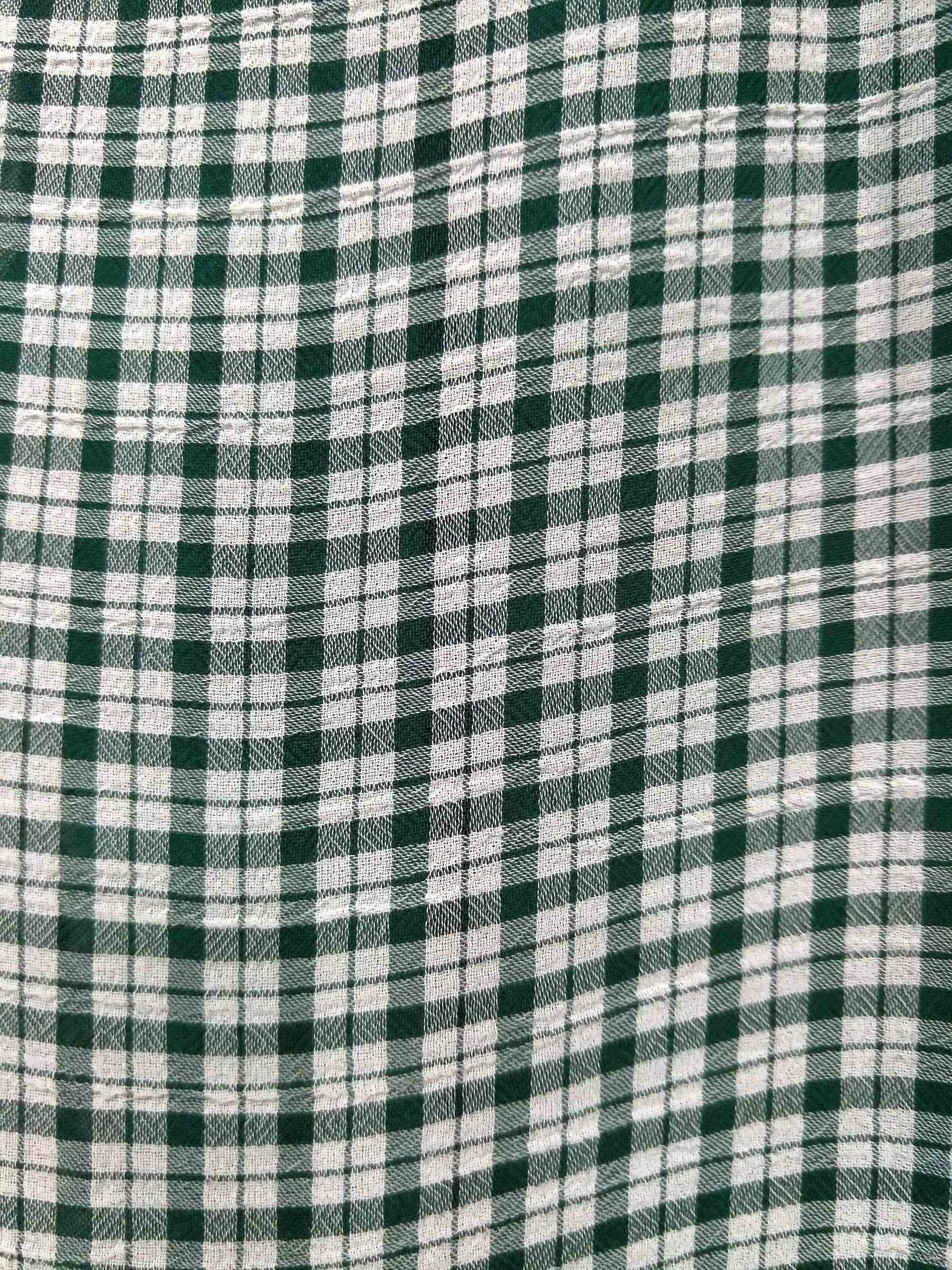 E63294LD-森林綠格紋綁帶休閒連衣裙-成衣代工 (11).jpg