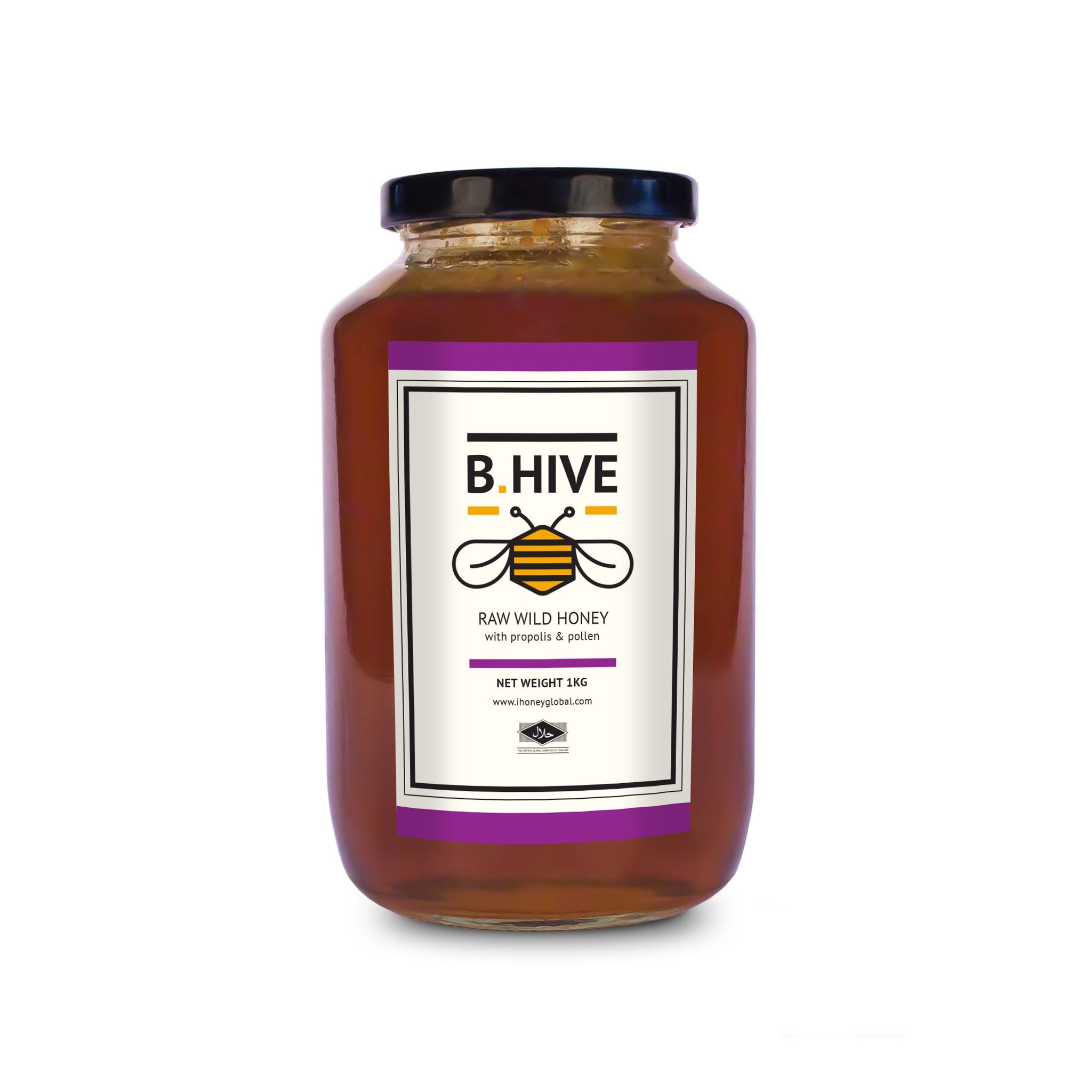 Raw Wild Honey 1Kg (with propolis & pollen)
