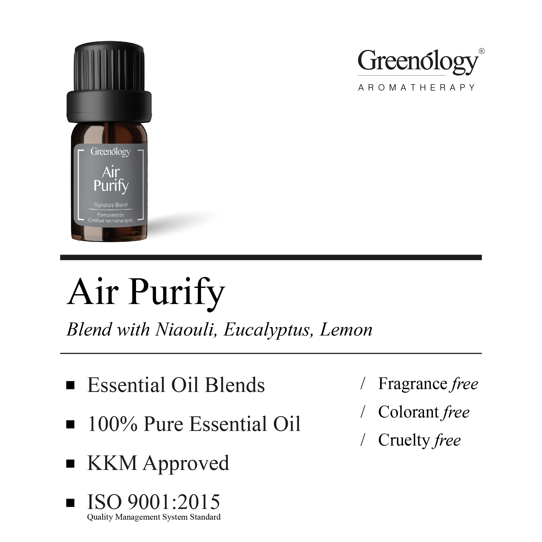 Greenology Aromatherapy Air Purify Blend Essential Oil 