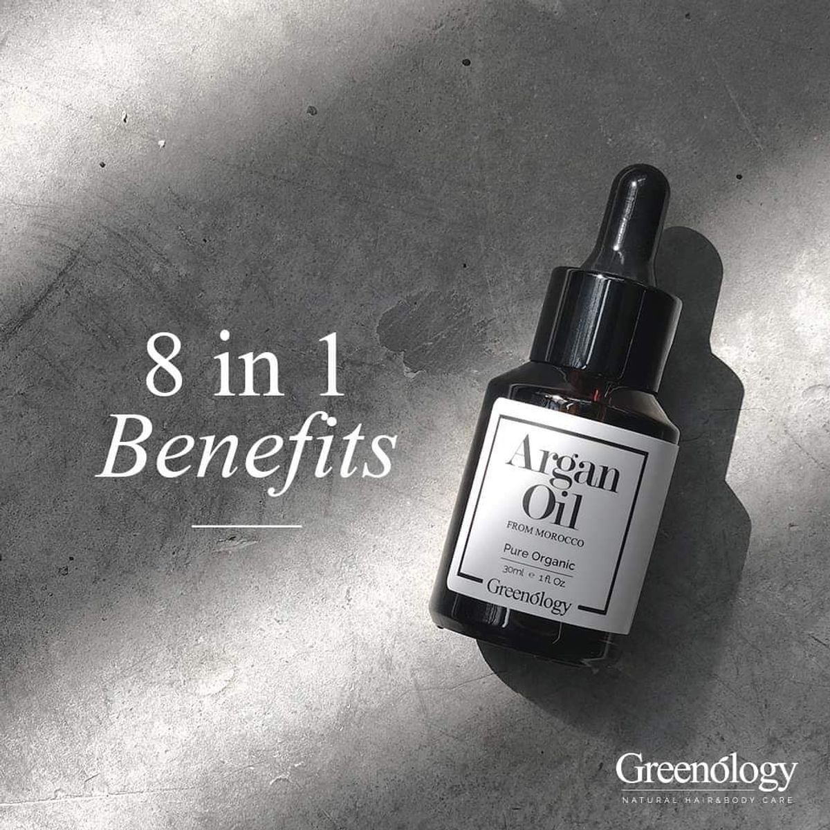 8 in 1 Benefits of Greenology Pure Organic Argan Oil