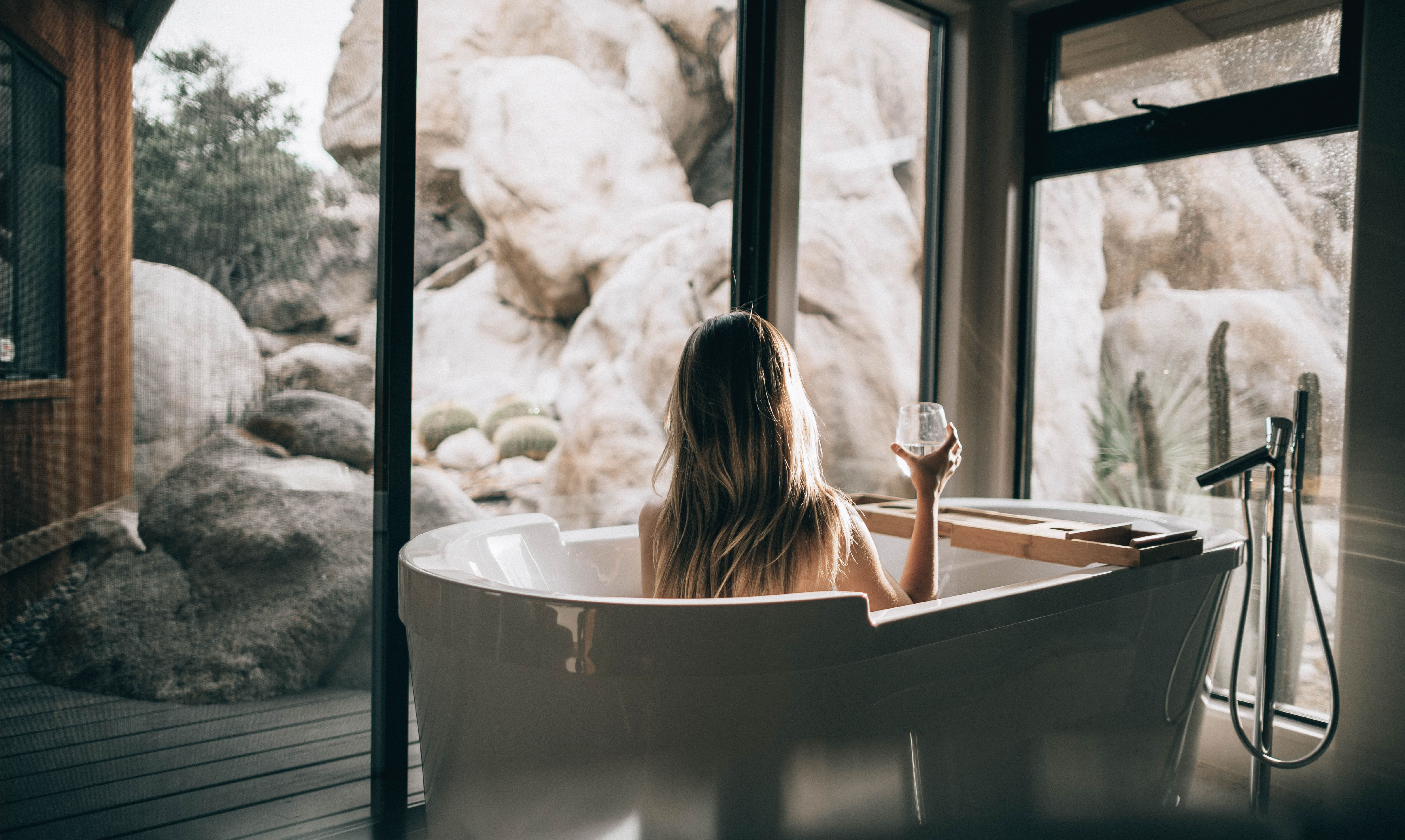 A ritual bath at home