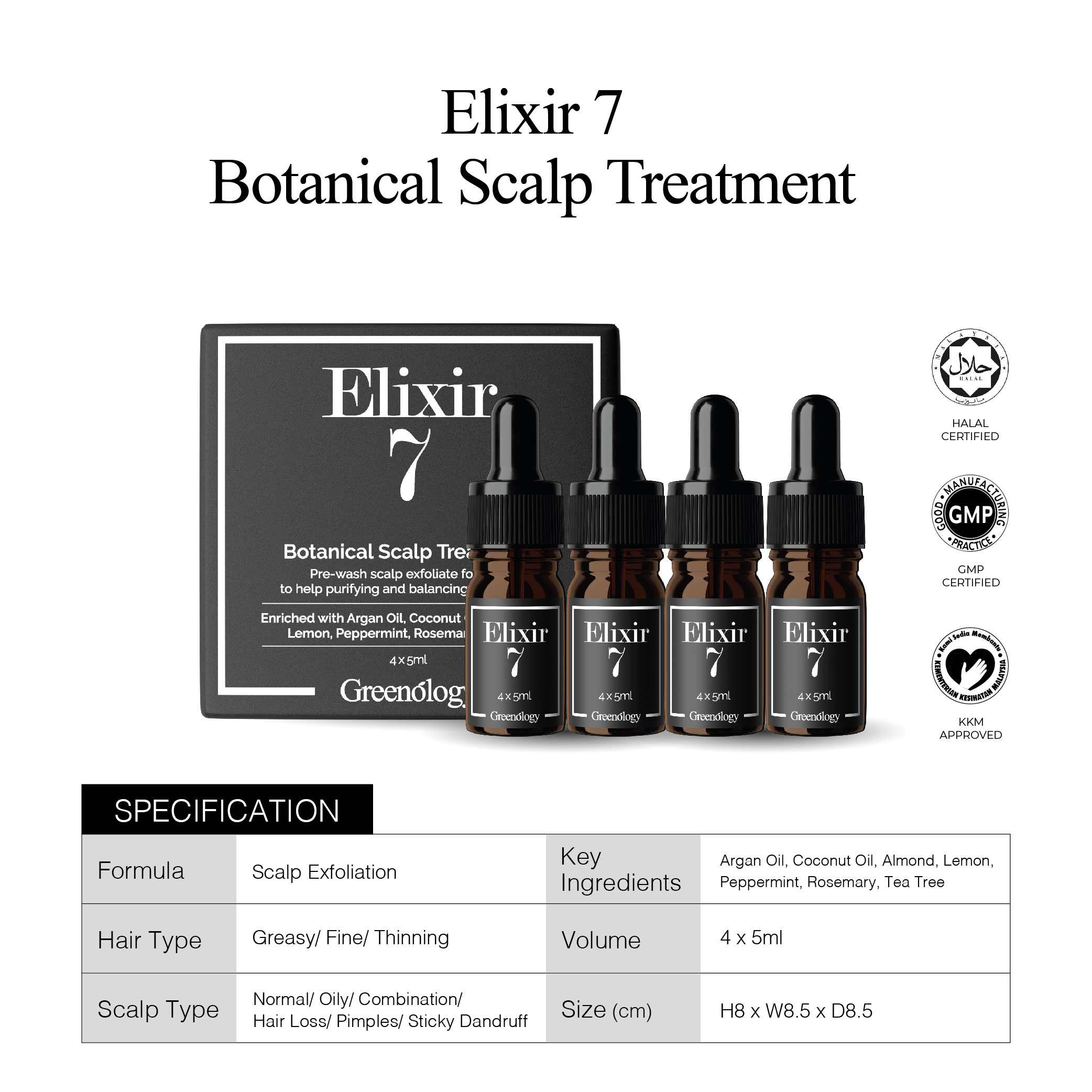 Greenology Elixir 7 Botanical Scalp Treatment