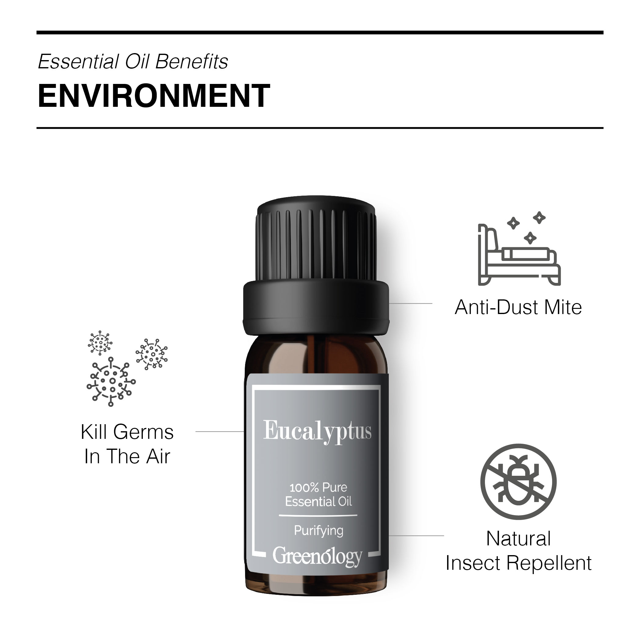 Greenology Aromatherapy 100% Pure Purifying Eucalyptus Essential Oil