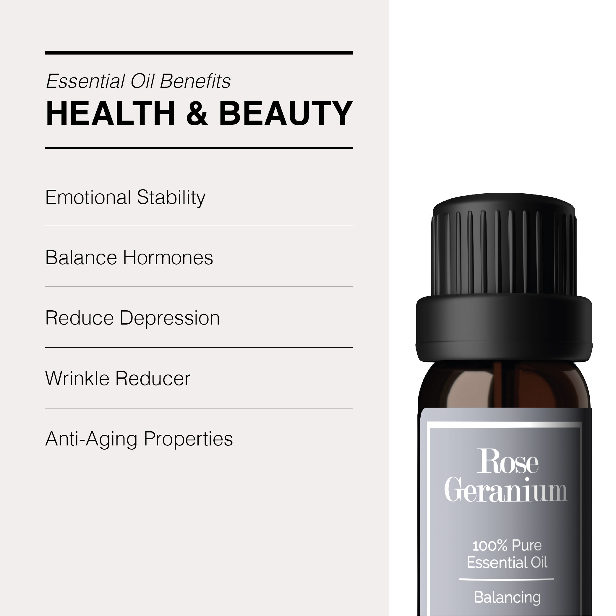 Greenology Pure Rose Geranium Essential Oil 