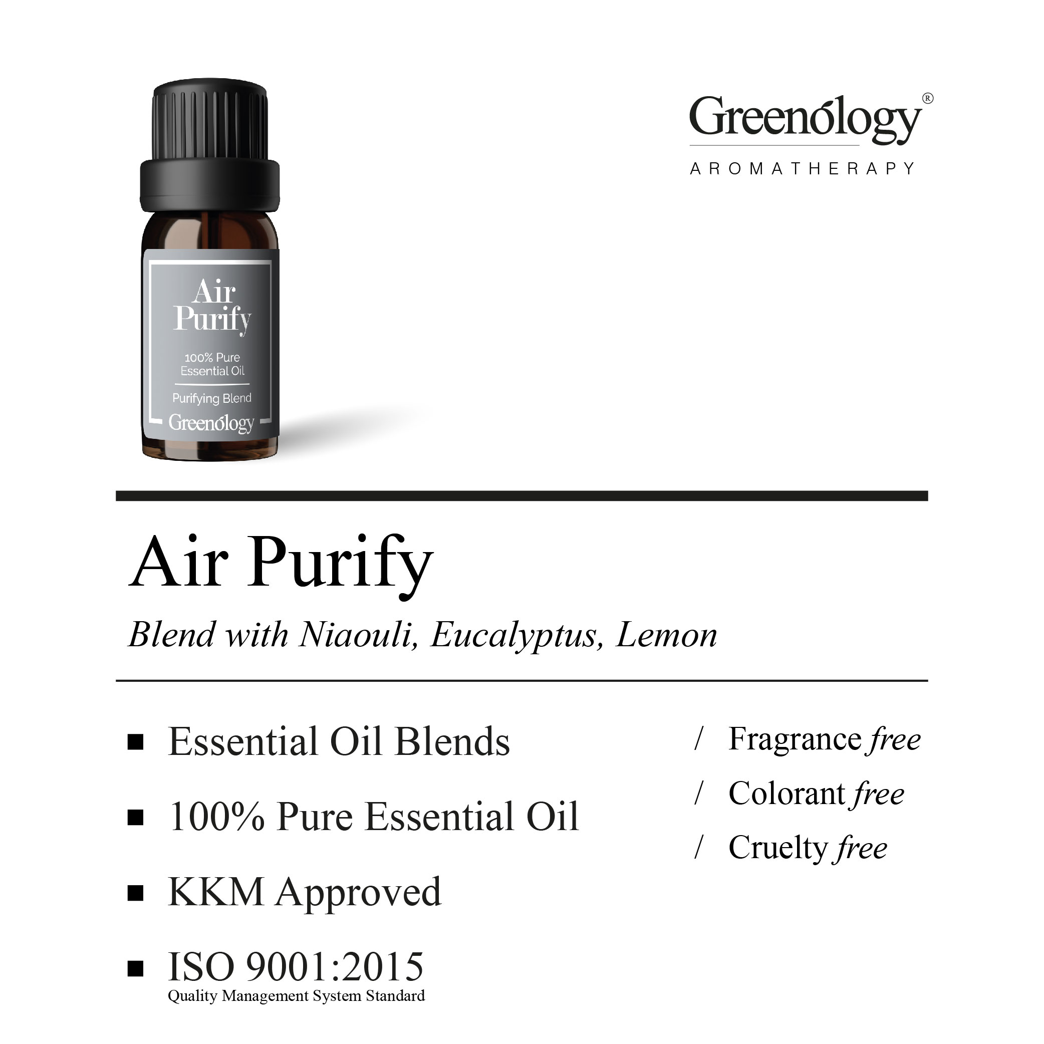 Greenology Aromatherapy Air Purify Blend Essential Oil 