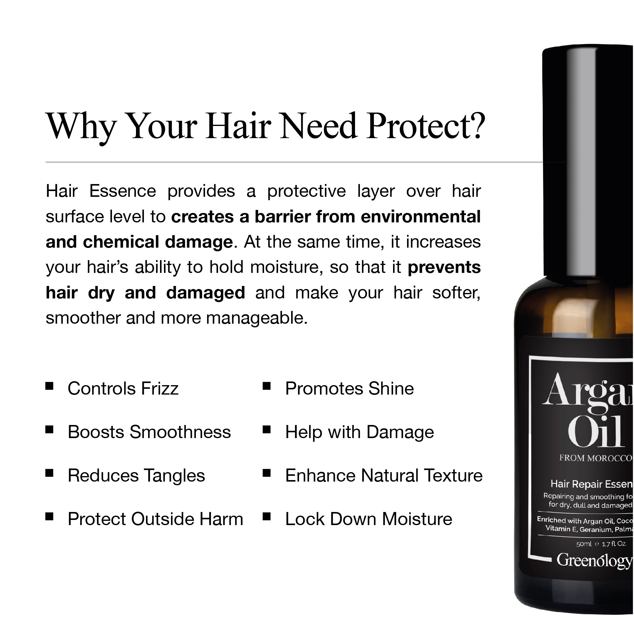 Greenology Argan Oil Hair Repair Essence