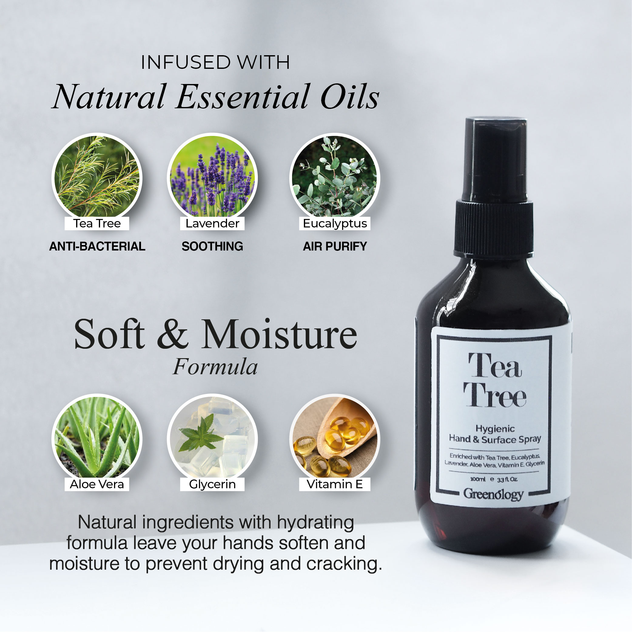 Greenology Tea Tree Hygienic Hand & Surface Spray