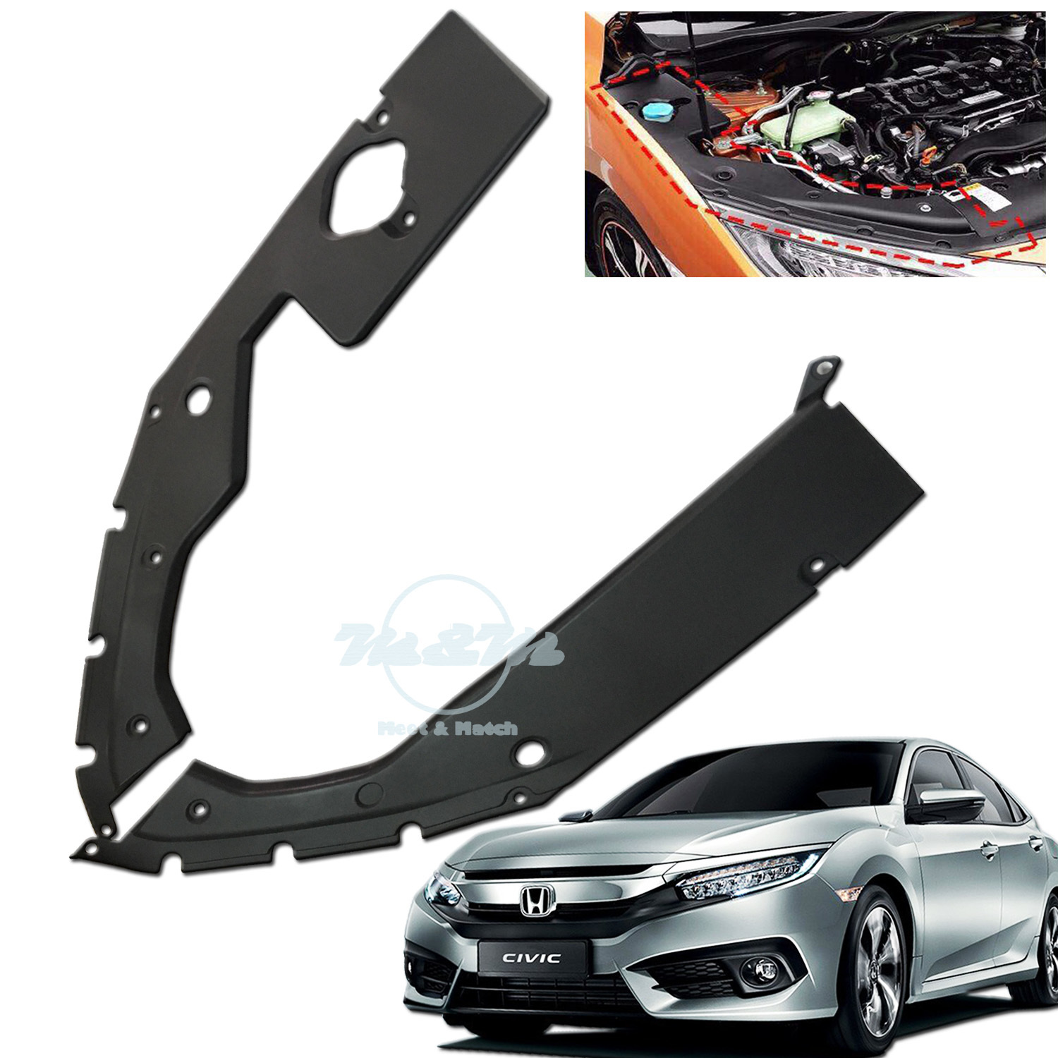 Perodua Axia Engine Bay - Contoh Trim