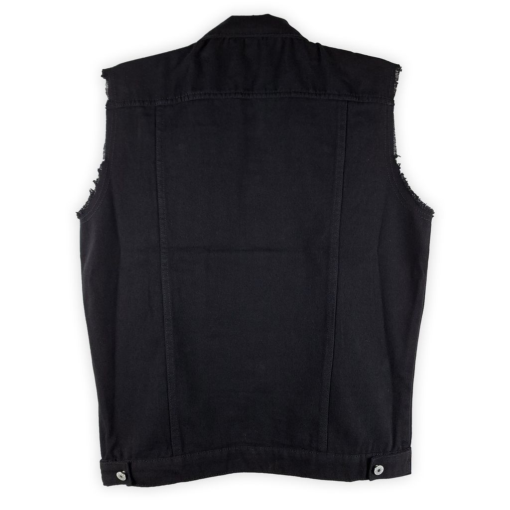 Denim vest Black 黑色牛仔背心 (2)