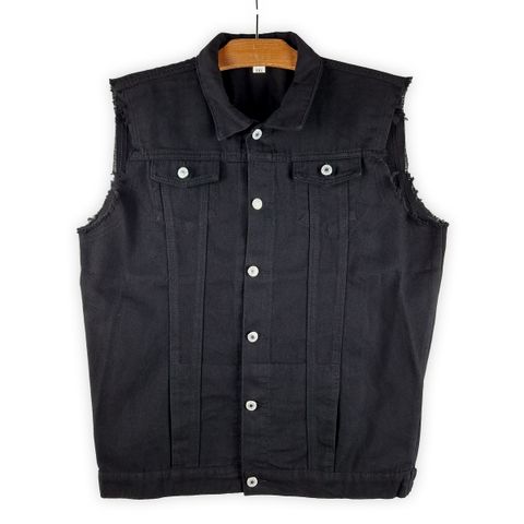 Denim vest Black 黑色牛仔背心 (1)