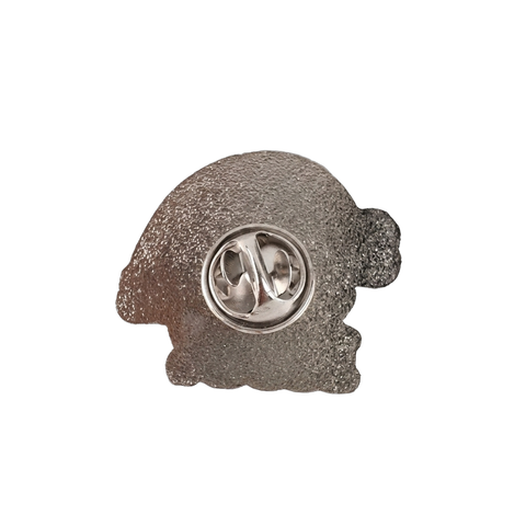 Satan loves me! metal pin (2)