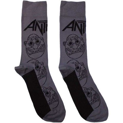 Anthrax-Faces Pattern Mono Socks 1