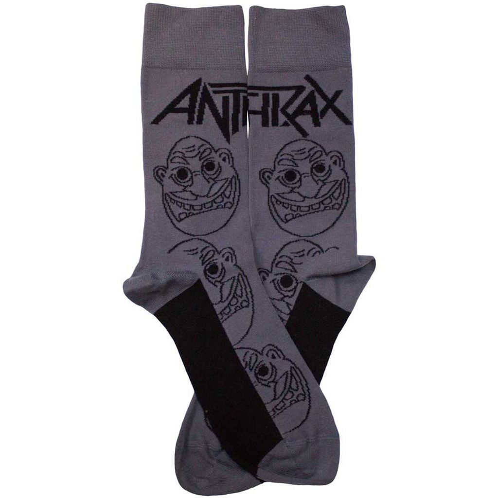 Anthrax-Faces Pattern Mono Socks 2