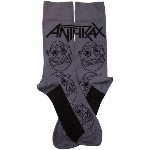 Anthrax-Faces Pattern Mono Socks 2