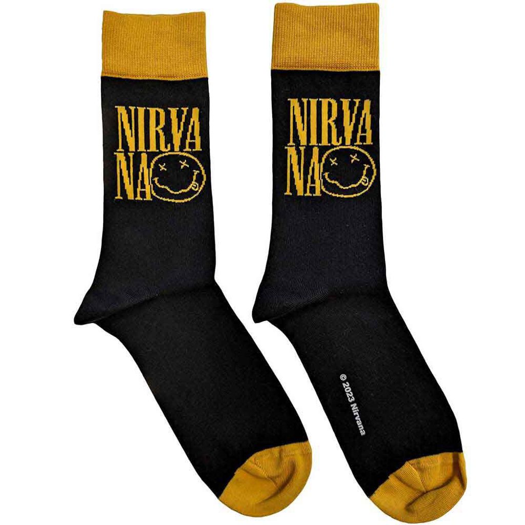 Nirvana-Logo Stacked Socks 1