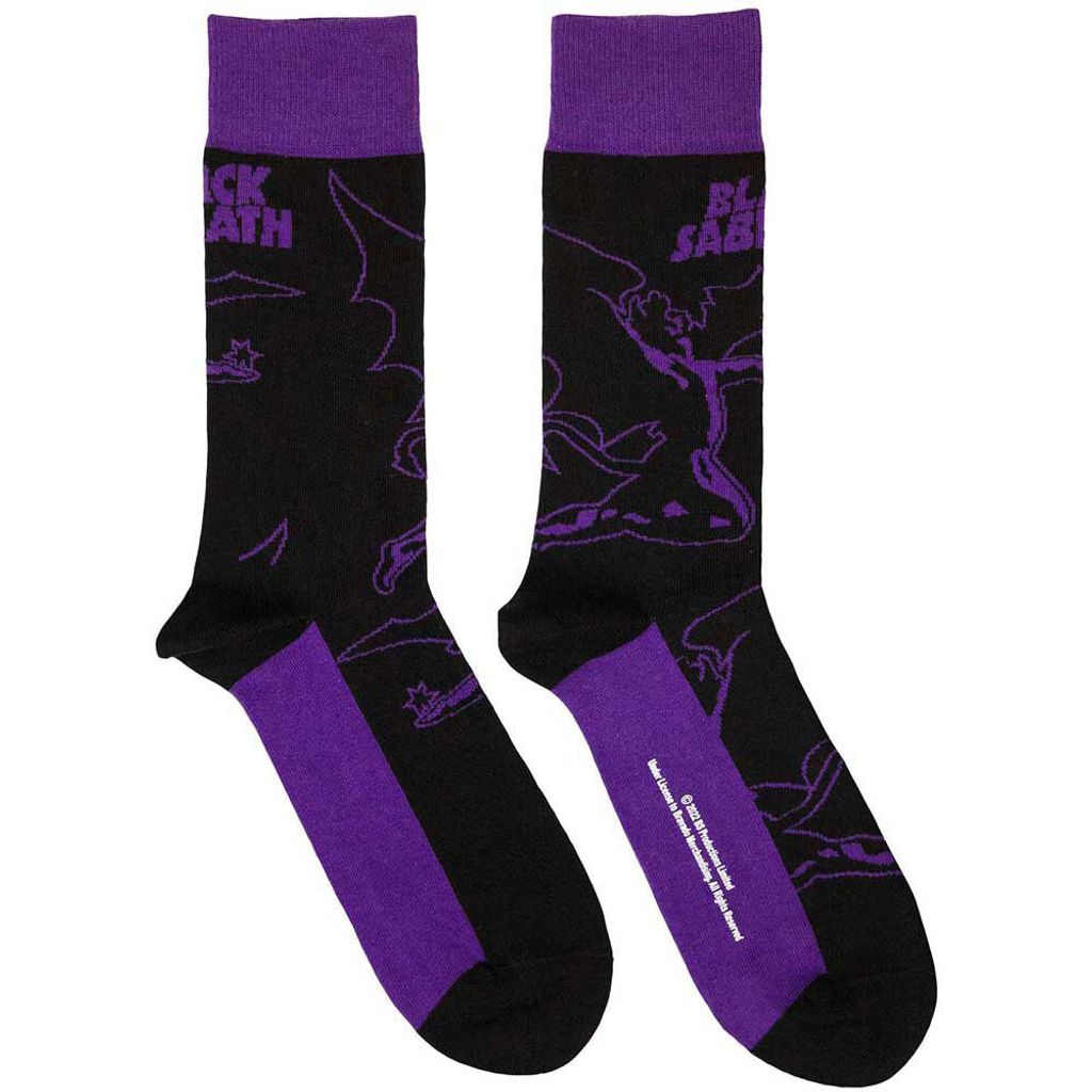Black Sabbath-Logo & Demon Socks 1