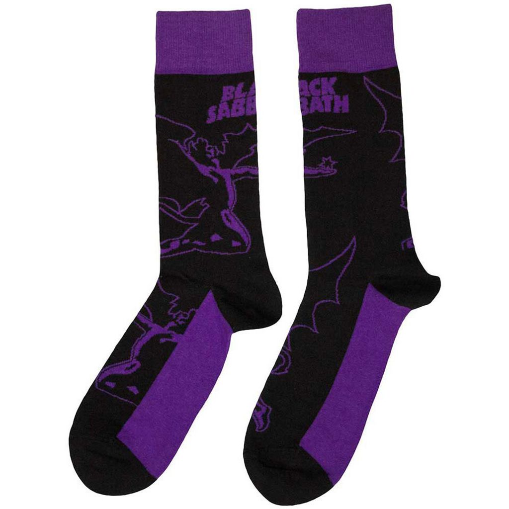 Black Sabbath-Logo & Demon Socks 2