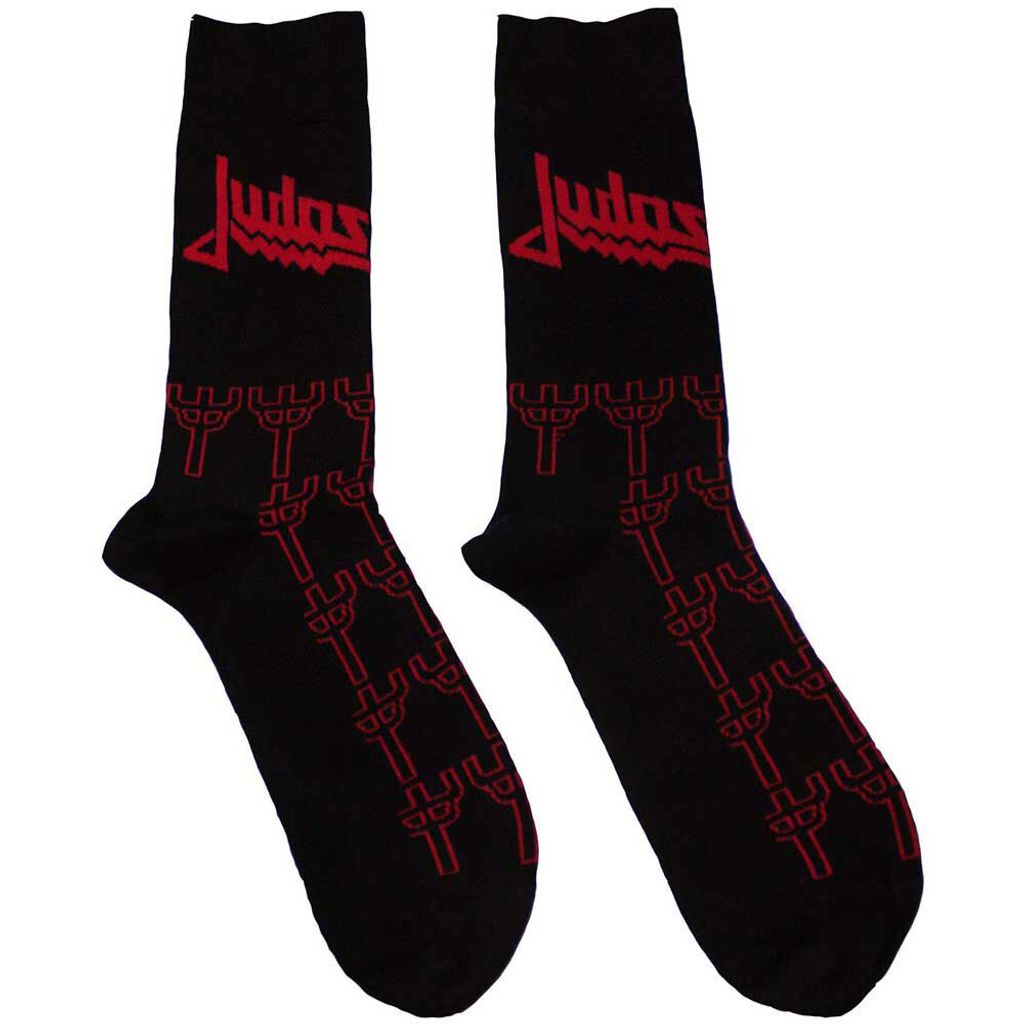 Judas Priest-Trident Pattern Socks 1