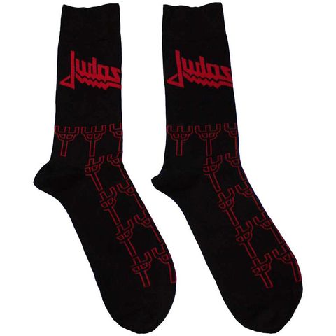 Judas Priest-Trident Pattern Socks 1