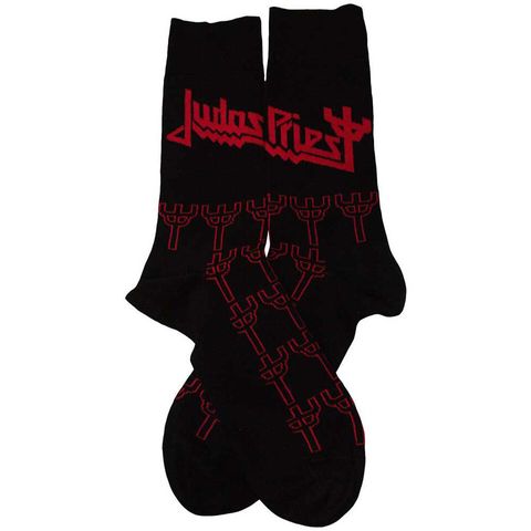 Judas Priest-Trident Pattern Socks 2