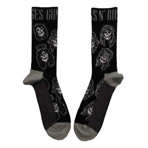 Guns N' Roses-Skulls Band Monochrome Socks 2