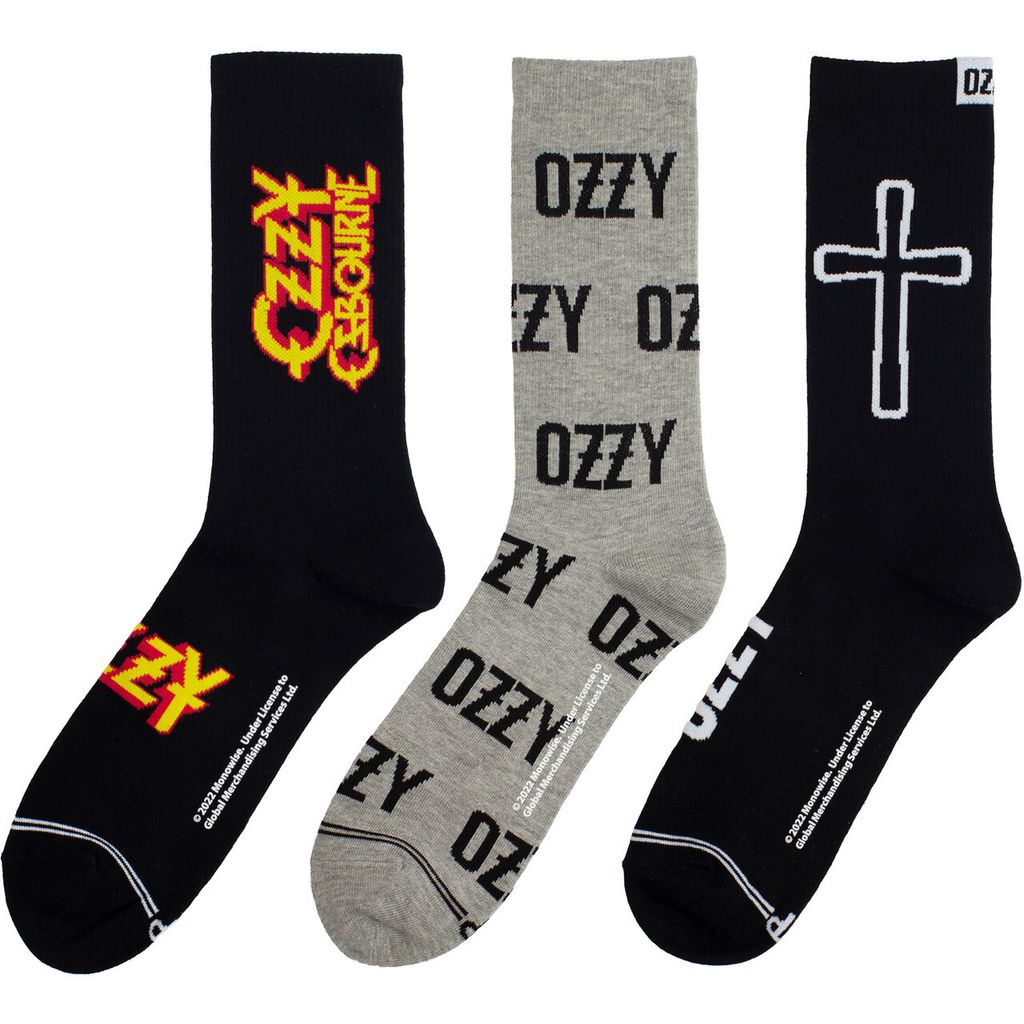 Ozzy Osbourne-Logos Unisex Sock Gift Box 2