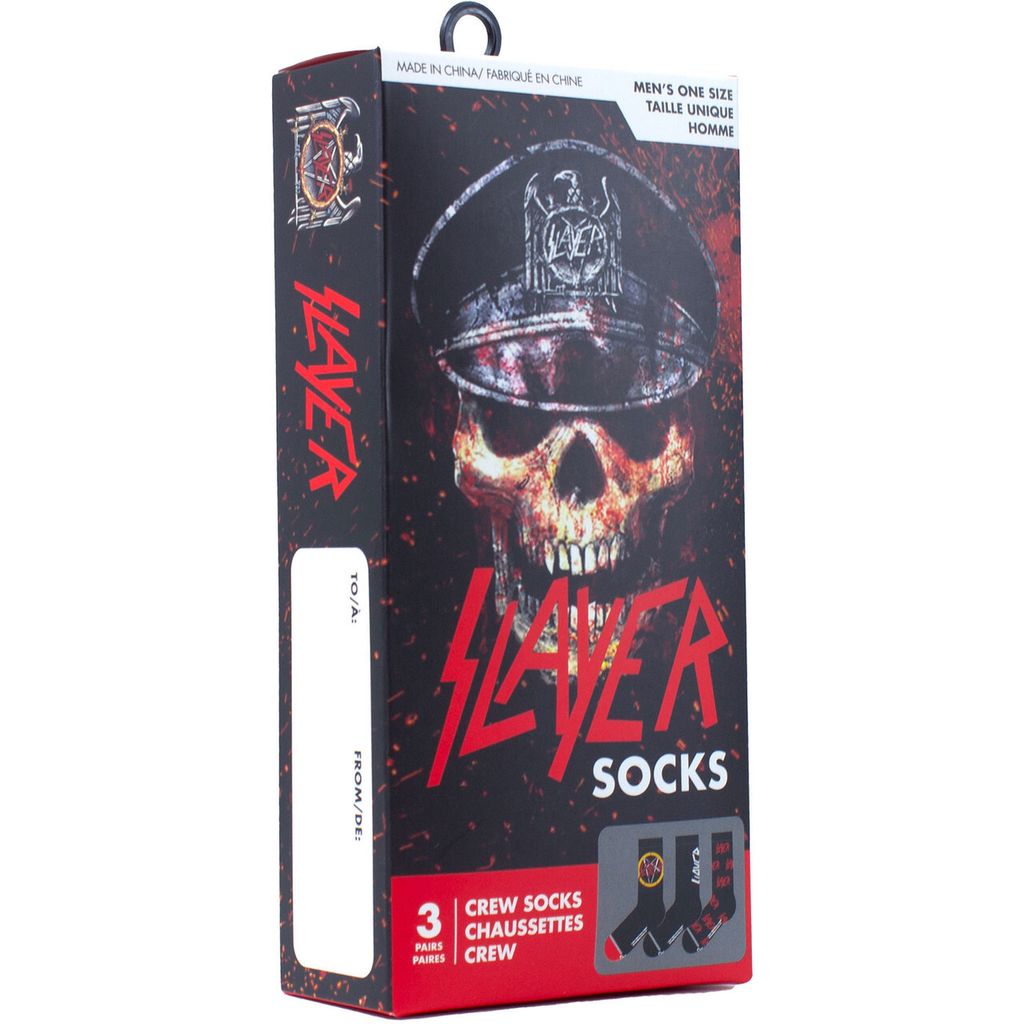 Slayer-Logos Unisex Sock Gift Box 1