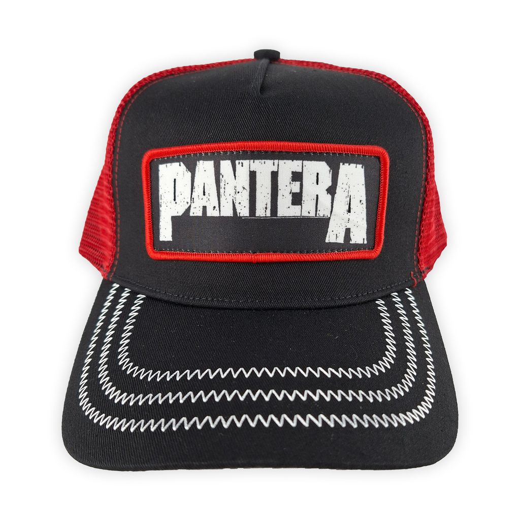 Pantera-B&W Patch BLRED Mesh Back Cap (2)