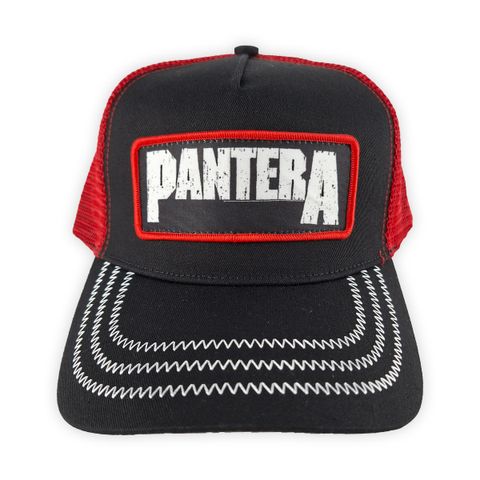 Pantera-B&W Patch BLRED Mesh Back Cap (2)