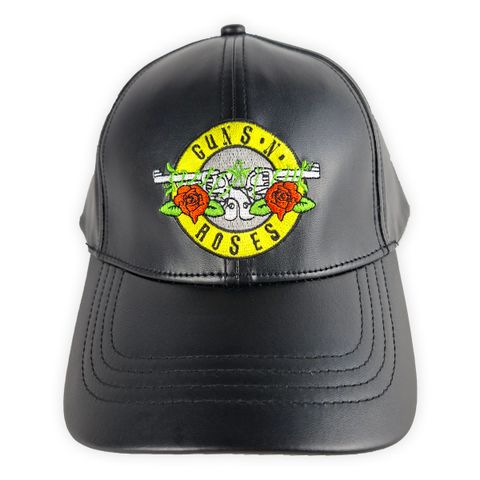 Guns N Roses-Bullet Leather Cap (2)