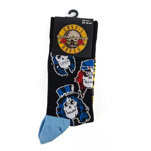Guns N' Roses-Skulls Band Socks  (3)