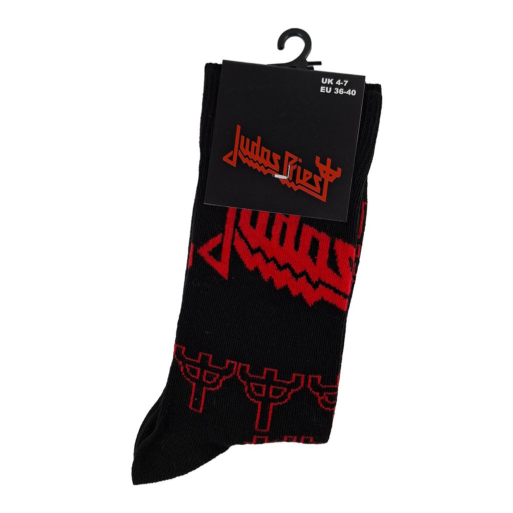 Judas Priest-Trident Pattern Socks (3)