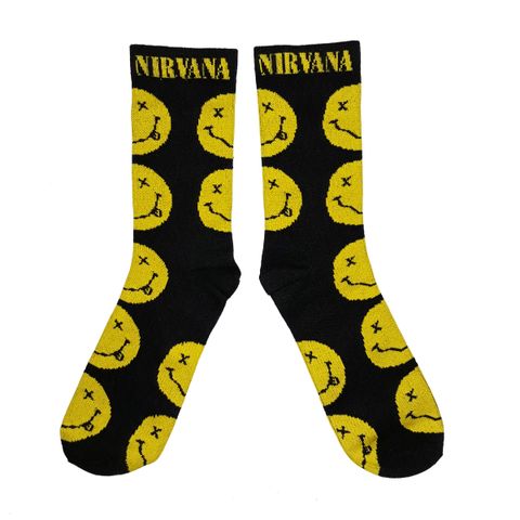 Nirvana Smiley face sock.jpg