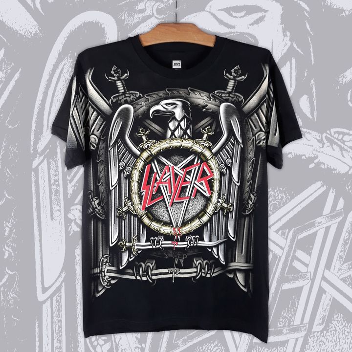 Slayer-Eagle allover print Tee 1