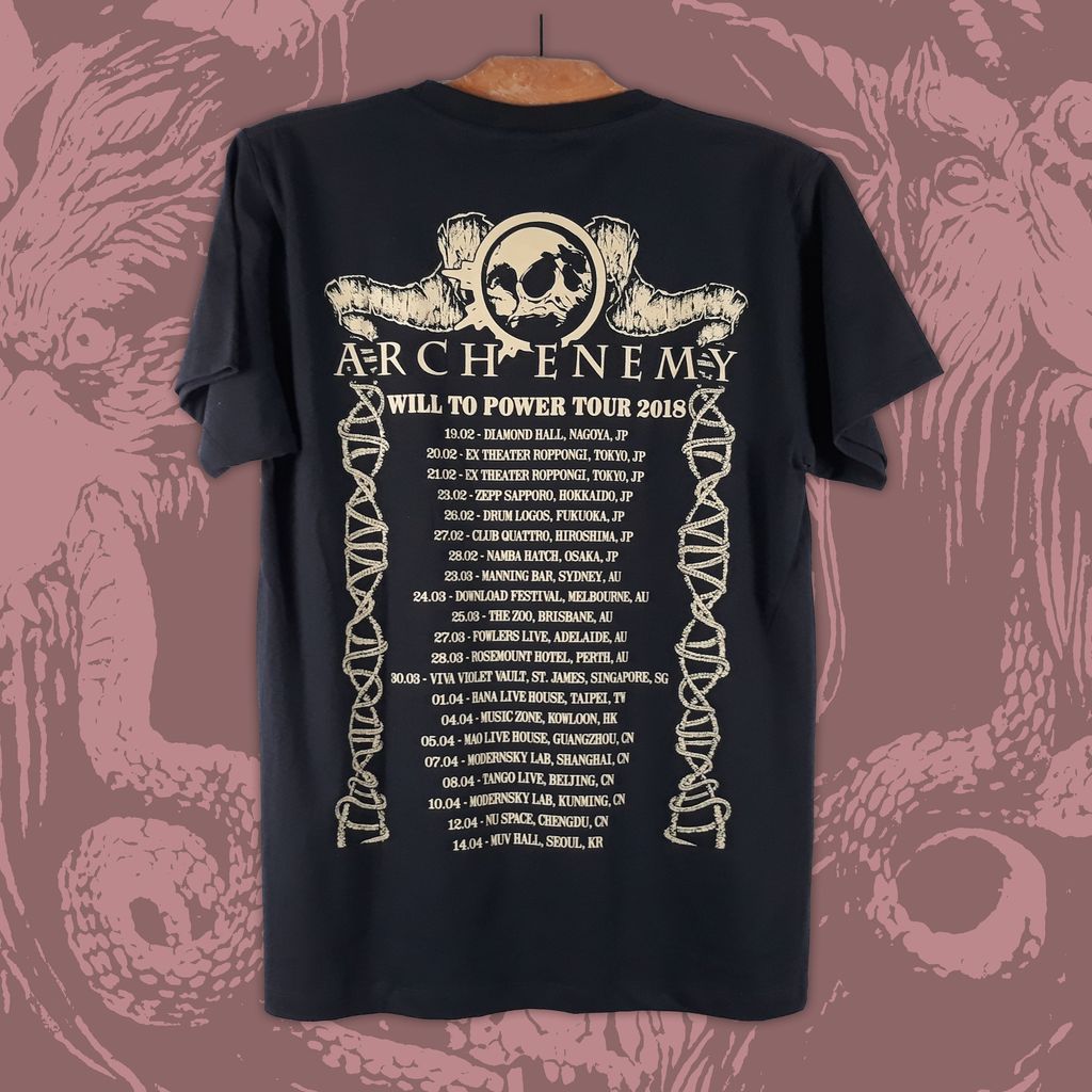 Arch Enemy will to power tour 2018 Tee 2