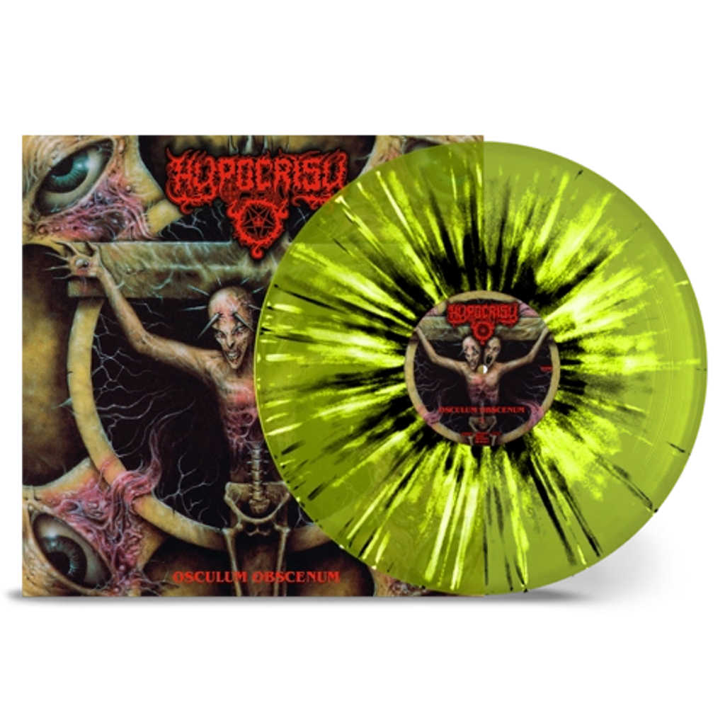 Hypocrisy - Osculum Obscenum LP Trans Lime White Black Splatter Vinyl21-94242958