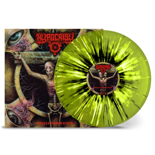 Hypocrisy - Osculum Obscenum LP Trans Lime White Black Splatter Vinyl21-94242958