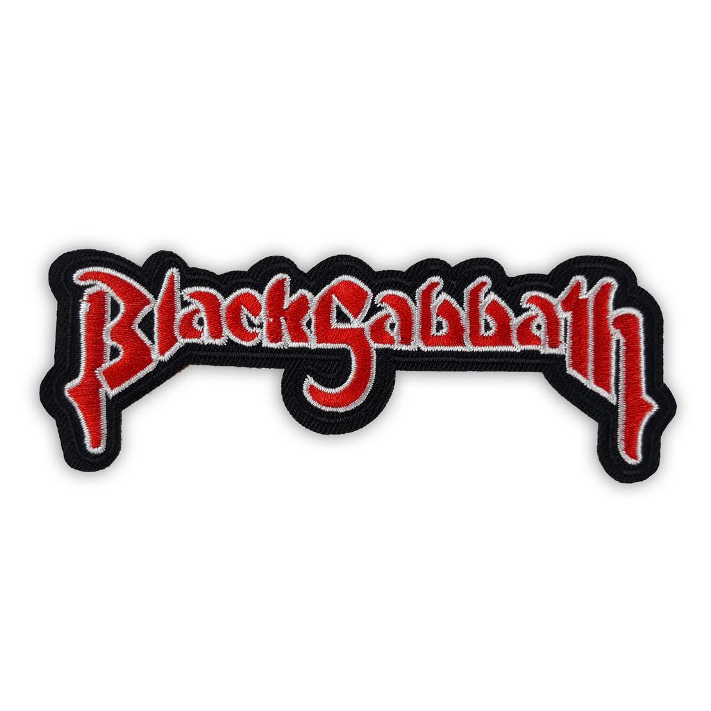 Black sabbath cutout logo patch